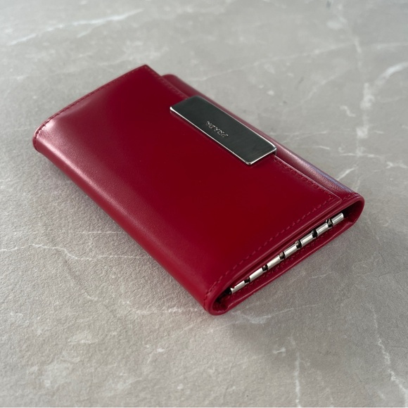 Prada Red Leather 6 Key Slots Holder Case - Picture 5 of 17